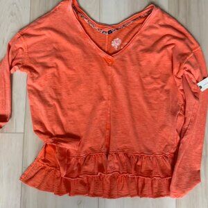 Anthropology Pilco Wedge Poncho Top SMALL